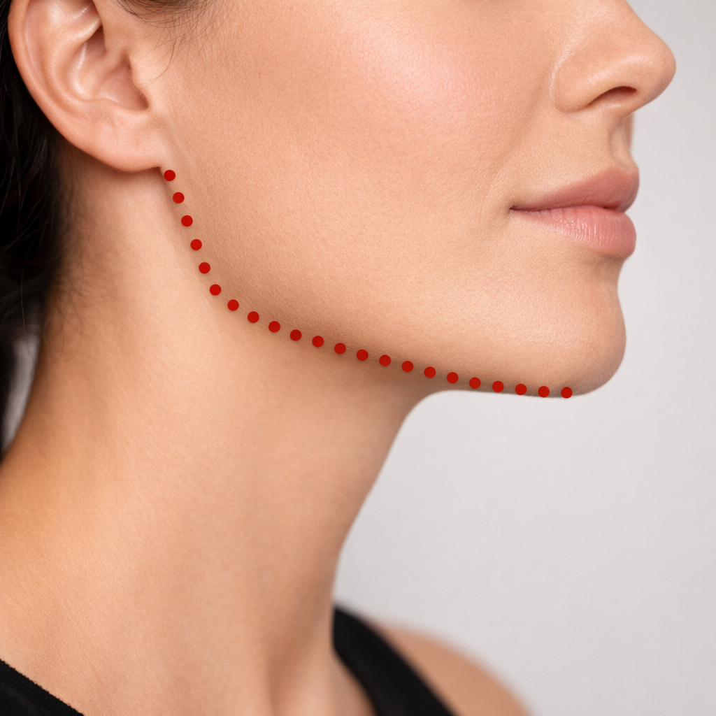 Kaaklijn definitie/contouring